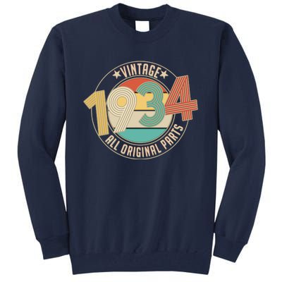 Vintage Emblem All Original Parts 1934 90th Birthday Tall Sweatshirt