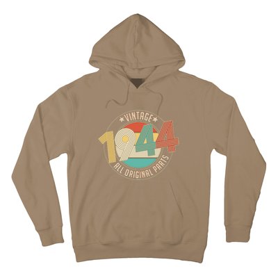 Vintage Emblem All Original Parts 1944 80th Birthday Hoodie