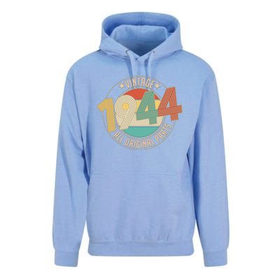 Vintage Emblem All Original Parts 1944 80th Birthday Unisex Surf Hoodie