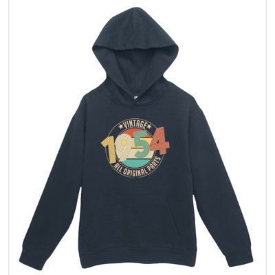 Vintage Emblem All Original Parts 1954 70th Birthday Urban Pullover Hoodie