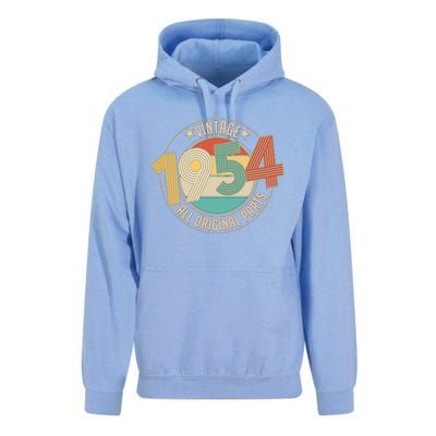 Vintage Emblem All Original Parts 1954 70th Birthday Unisex Surf Hoodie