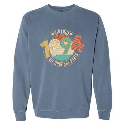 Vintage Emblem All Original Parts 1994 30th Birthday Garment-Dyed Sweatshirt