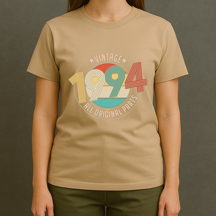 Vintage Emblem All Original Parts 1994 30th Birthday T-Shirt