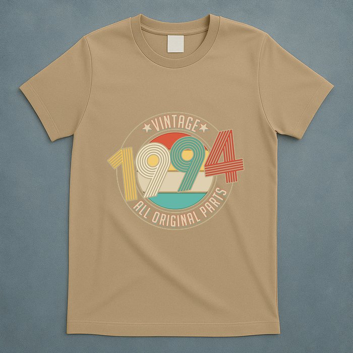 Vintage Emblem All Original Parts 1994 30th Birthday T-Shirt