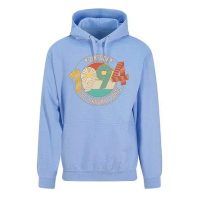 Vintage Emblem All Original Parts 1994 30th Birthday Unisex Surf Hoodie