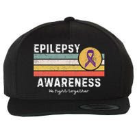 Vintage Epilepsy Awareness Wool Snapback Cap