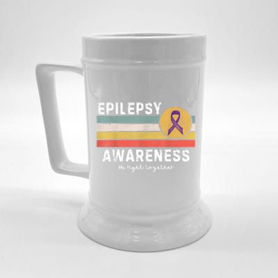 Vintage Epilepsy Awareness Beer Stein