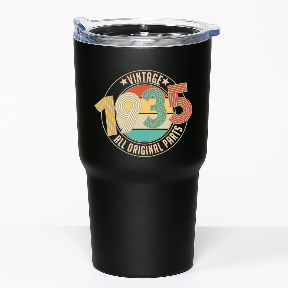 Vintage Emblem All Original Parts 1935 90th Birthday Tumbler