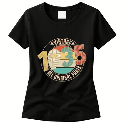 Vintage Emblem All Original Parts 1935 90th Birthday Womens T-Shirt