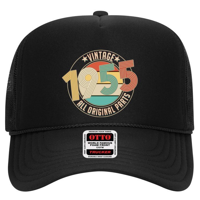 Vintage Emblem All Original Parts 1955 70th Birthday Trucker Hat