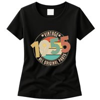 Vintage Emblem All Original Parts 1955 70th Birthday Womens T-Shirt