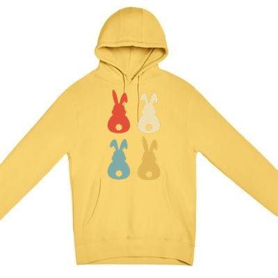 Vintage Easter Bunny Retro Gift Idea Premium Pullover Hoodie