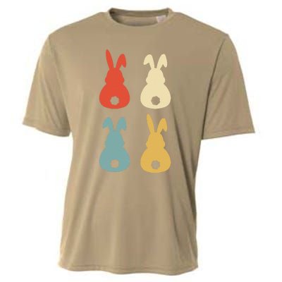 Vintage Easter Bunny Retro Gift Idea Cooling Performance Crew T-Shirt