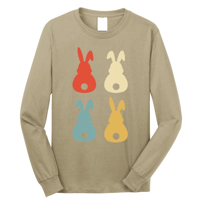 Vintage Easter Bunny Retro Gift Idea Long Sleeve Shirt