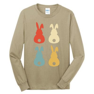 Vintage Easter Bunny Retro Gift Idea Tall Long Sleeve T-Shirt