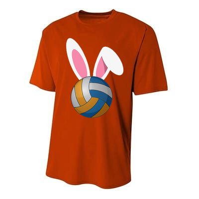 Volleyball Easter Bunny Rabbit Ears Egg Decorating Performance Sprint T-Shirt