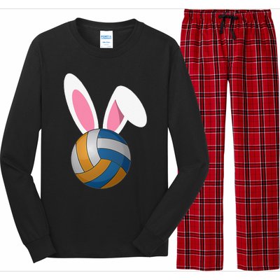 Volleyball Easter Bunny Rabbit Ears Egg Decorating Long Sleeve Pajama Set