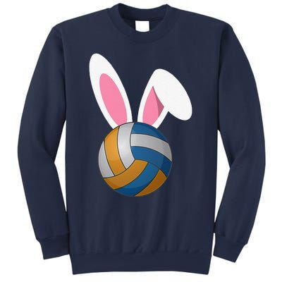 Volleyball Easter Bunny Rabbit Ears Egg Decorating Sweatshirt