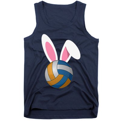 Volleyball Easter Bunny Rabbit Ears Egg Decorating Tank Top