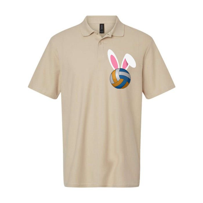 Volleyball Easter Bunny Rabbit Ears Egg Decorating Softstyle Adult Sport Polo