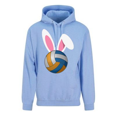 Volleyball Easter Bunny Rabbit Ears Egg Decorating Unisex Surf Hoodie