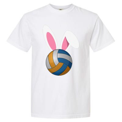 Volleyball Easter Bunny Rabbit Ears Egg Decorating Garment-Dyed Heavyweight T-Shirt