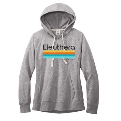 Vintage Eleuthera Bahamas Retro Design Women's Fleece Hoodie
