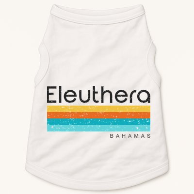 Vintage Eleuthera Bahamas Retro Design Doggie Tank