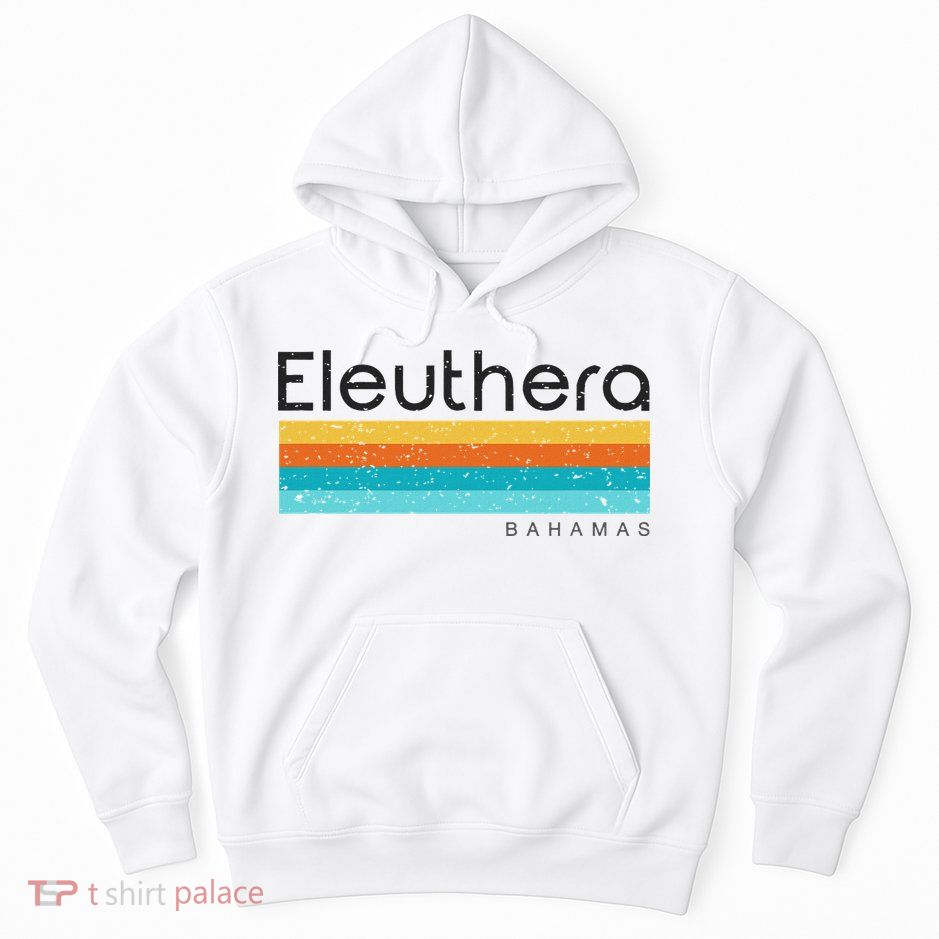 Vintage Eleuthera Bahamas Retro Design Hoodie