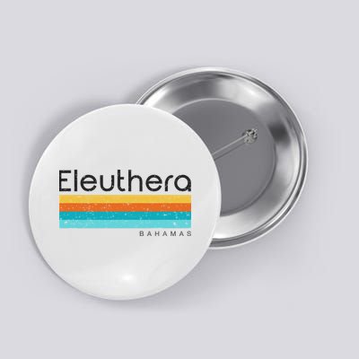 Vintage Eleuthera Bahamas Retro Design Button