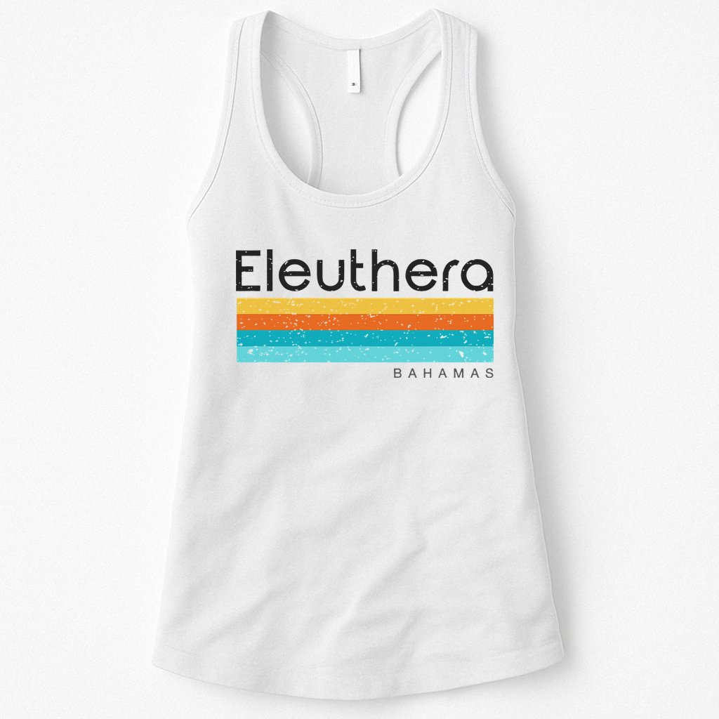Vintage Eleuthera Bahamas Retro Design Womens Tank Top