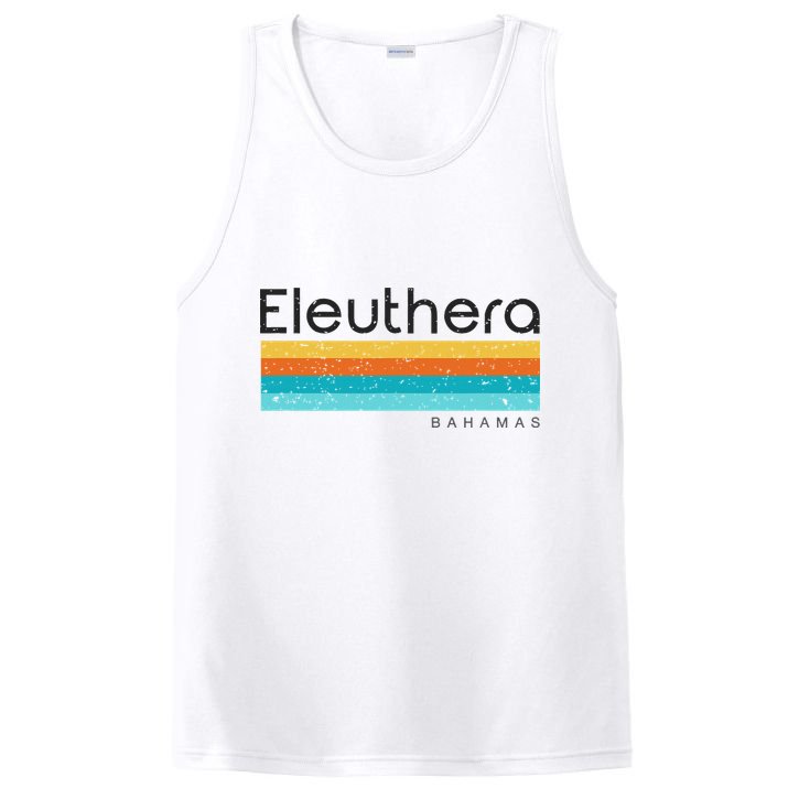 Vintage Eleuthera Bahamas Retro Design PosiCharge Competitor Tank