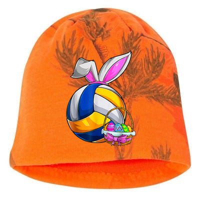 Volleyball Easter Bunny Ears Easter Eggs Hunting Basket Kati - Camo Knit Beanie