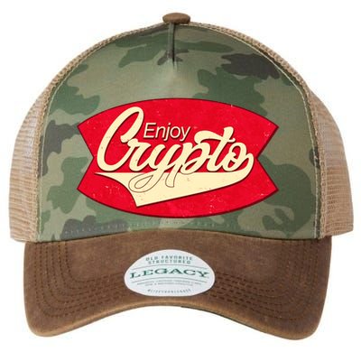 Vintage Enjoy Crypto Cola Drink Cryptocurrency Bitcoin Legacy Tie Dye Trucker Hat