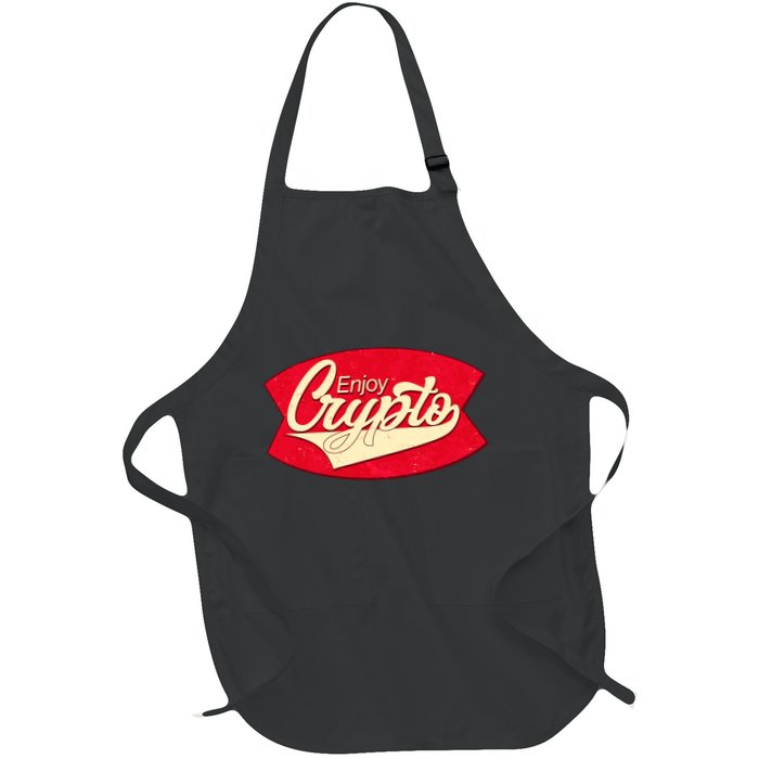 Vintage Enjoy Crypto Cola Drink Cryptocurrency Bitcoin Apron