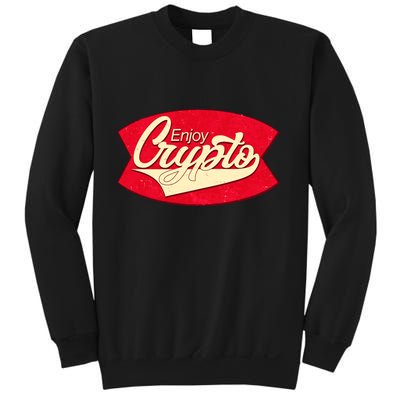 Vintage Enjoy Crypto Cola Drink Cryptocurrency Bitcoin Sweatshirt