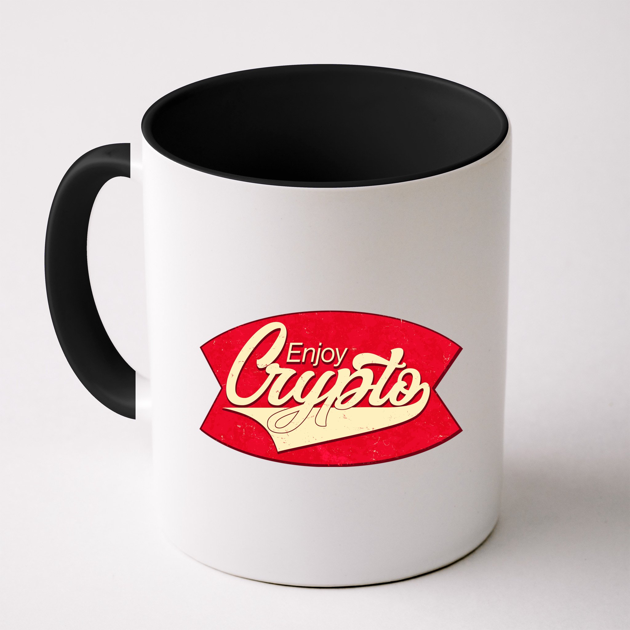 Vintage Enjoy Crypto Cola Drink Cryptocurrency Bitcoin Mug
