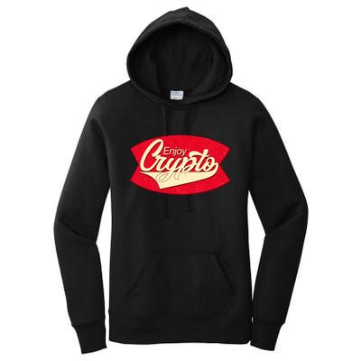 Vintage Enjoy Crypto Cola Drink Cryptocurrency Bitcoin Women's Pullover Hoodie