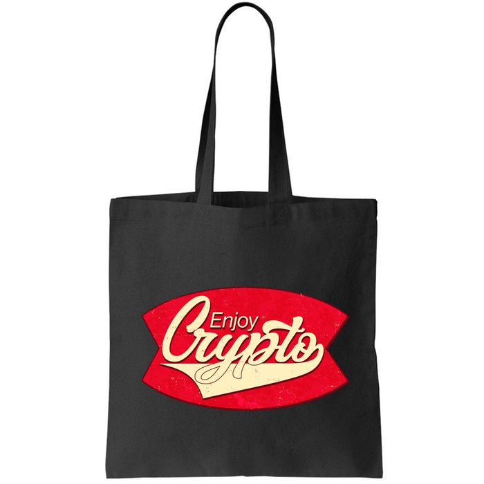 Vintage Enjoy Crypto Cola Drink Cryptocurrency Bitcoin Bag