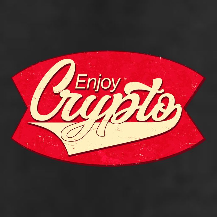 Vintage Enjoy Crypto Cola Drink Cryptocurrency Bitcoin Tumbler