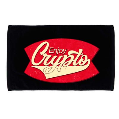 Vintage Enjoy Crypto Cola Drink Cryptocurrency Bitcoin Microfiber Hand Towel