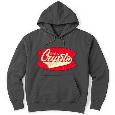 Vintage Enjoy Crypto Cola Drink Cryptocurrency Bitcoin Hoodie