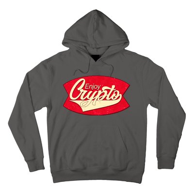 Vintage Enjoy Crypto Cola Drink Cryptocurrency Bitcoin Hoodie