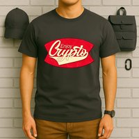 Vintage Enjoy Crypto Cola Drink Cryptocurrency Bitcoin T-Shirt