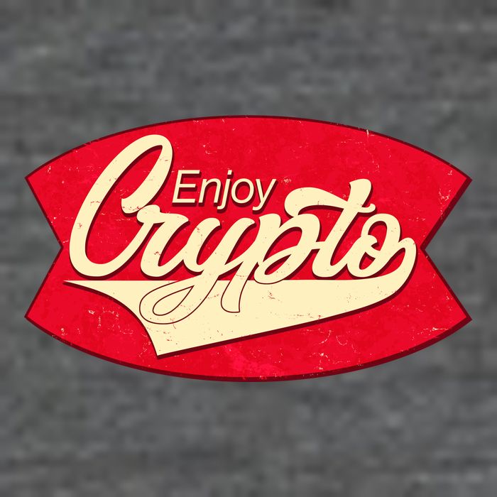 Vintage Enjoy Crypto Cola Drink Cryptocurrency Bitcoin T-Shirt