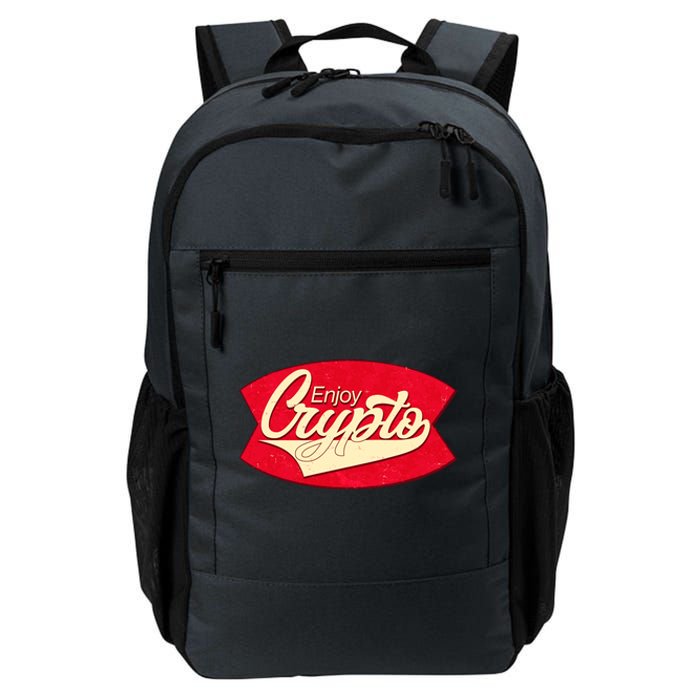 Vintage Enjoy Crypto Cola Drink Cryptocurrency Bitcoin Daily Commute Backpack