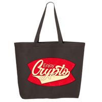 Vintage Enjoy Crypto Cola Drink Cryptocurrency Bitcoin 25L Jumbo Tote