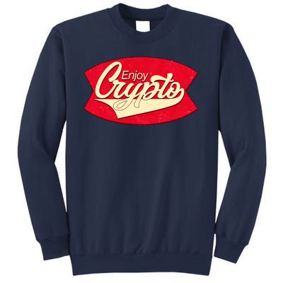 Vintage Enjoy Crypto Cola Drink Cryptocurrency Bitcoin Sweatshirt