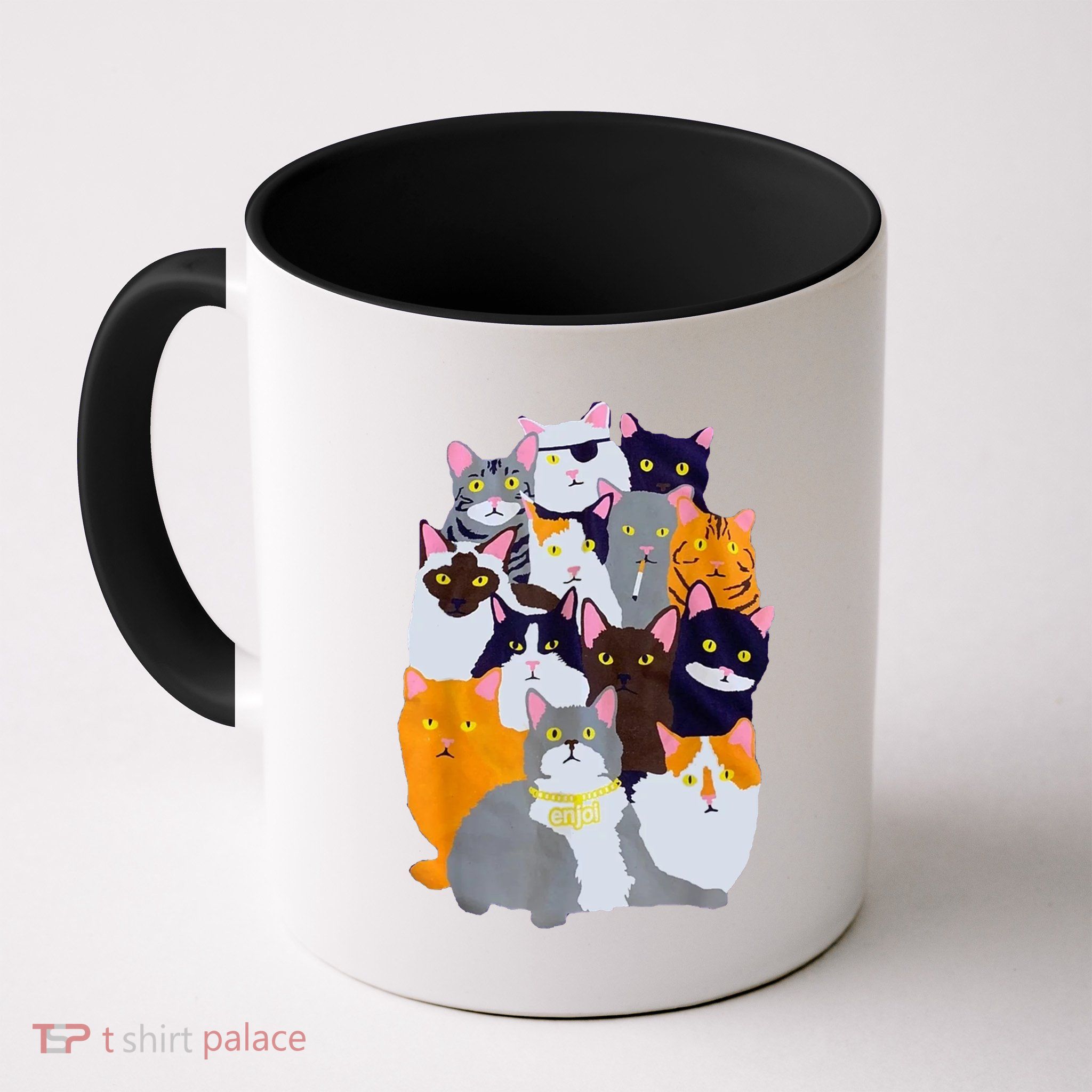 Vintage Enjoi Cat Gang Cute Cat Mom Cat Dad Cat Lover Mug