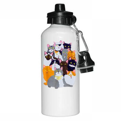 Vintage Enjoi Cat Gang Cute Cat Mom Cat Dad Cat Lover Aluminum Water Bottle